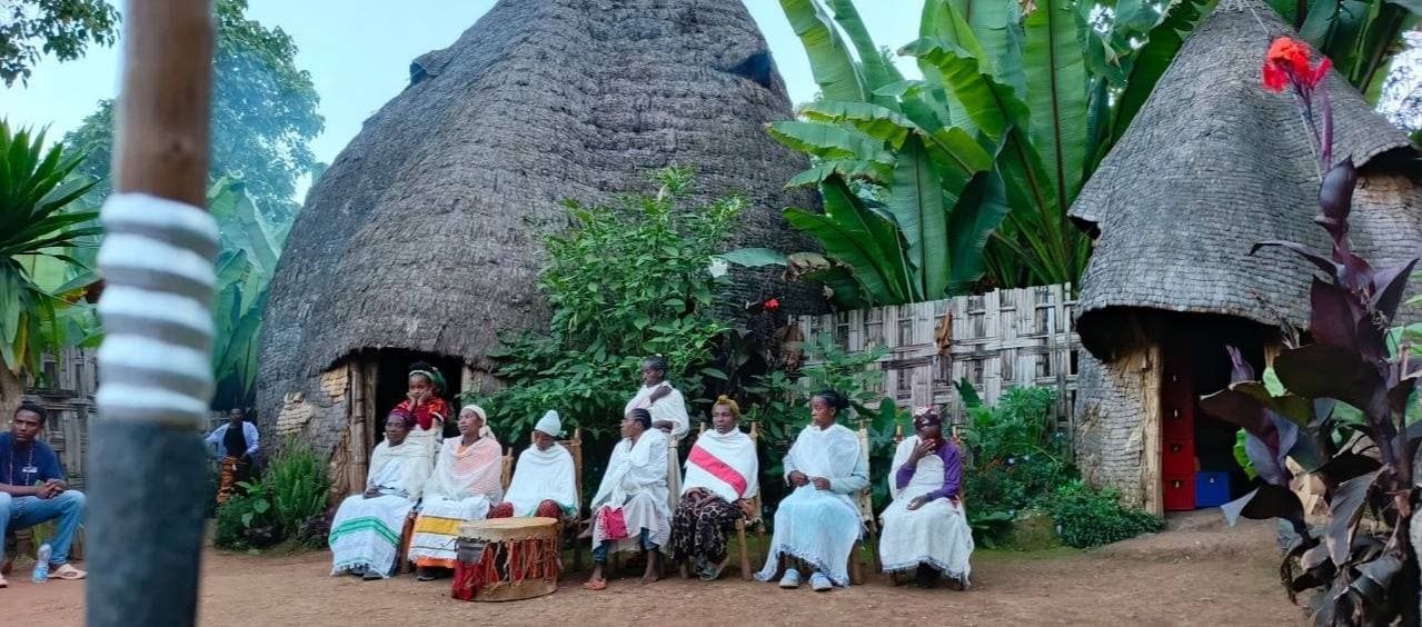 Traditional Dorze village near Arba Minch